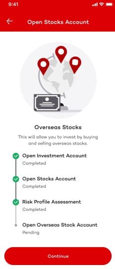 Akbank Mobile - Overseas stocks